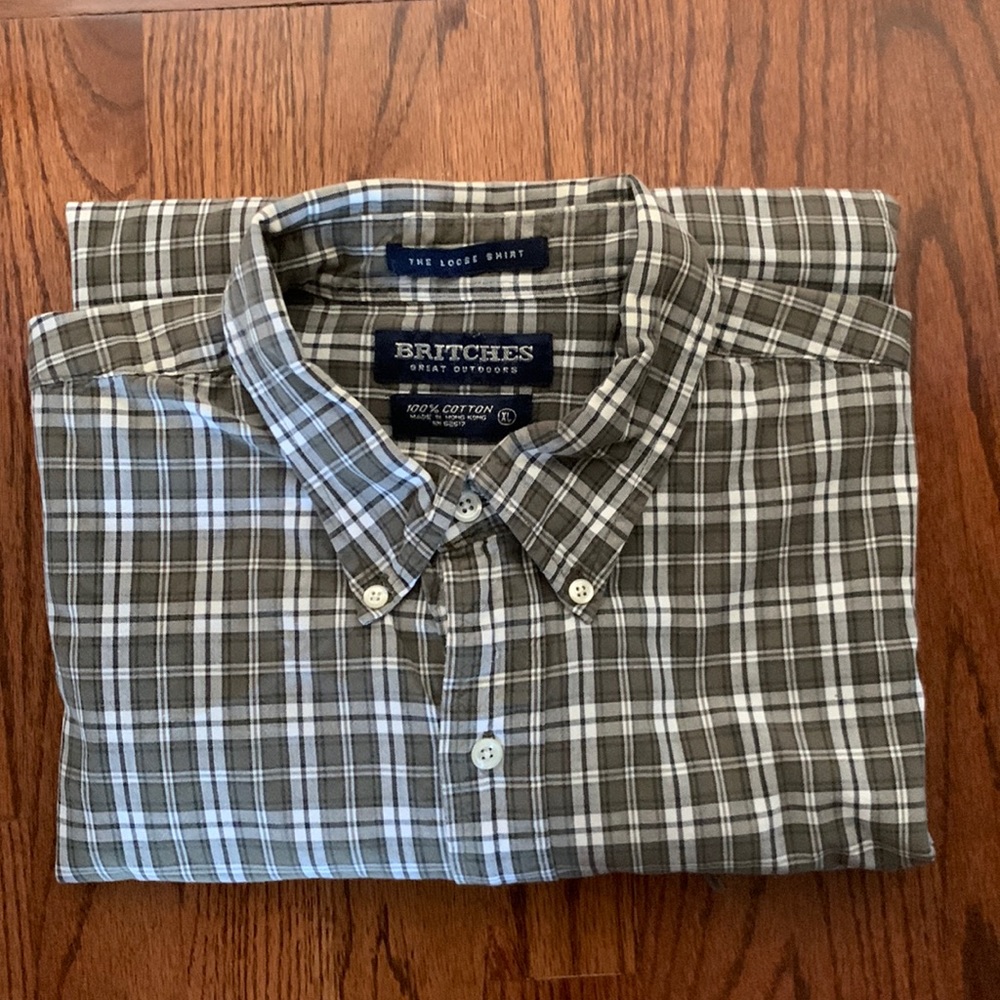Britches The Loose Shirt XL EUC long sleeve button down